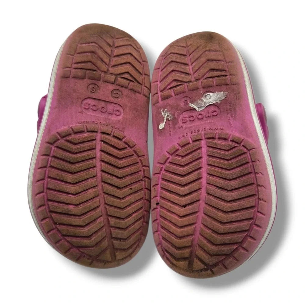 Crocs Crocband Clog Child 6 Pink Slip on